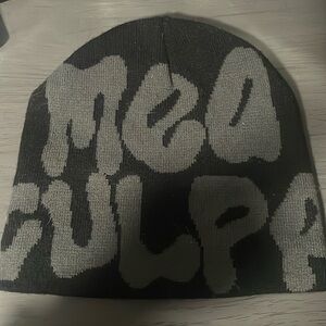 Mea Culpa Black and Grey Beanie